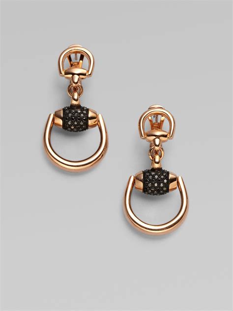 gucci horsebit earrings.